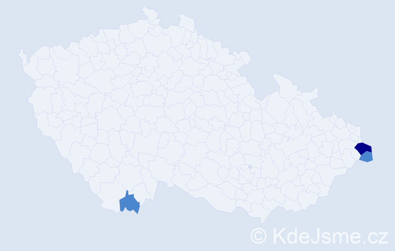 Příjmení: 'Loboziak', počet výskytů 5 v celé ČR