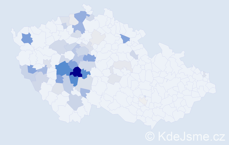 Příjmení: 'Čedíková', počet výskytů 163 v celé ČR