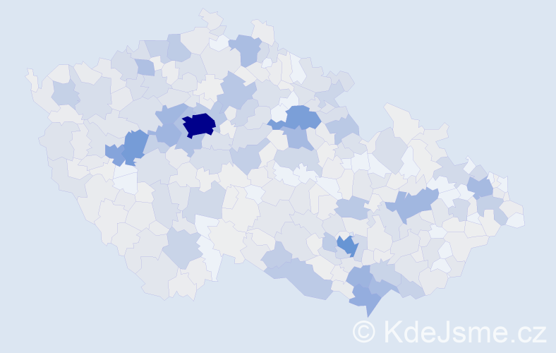 Příjmení: 'Veverka', počet výskytů 1903 v celé ČR