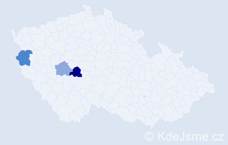 Příjmení: 'Rubantová', počet výskytů 11 v celé ČR