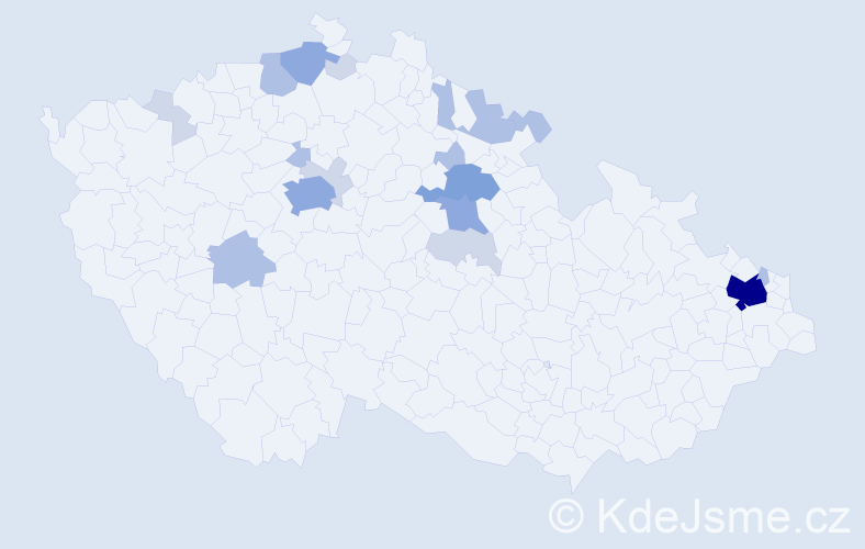 Příjmení: 'Lulková', počet výskytů 48 v celé ČR