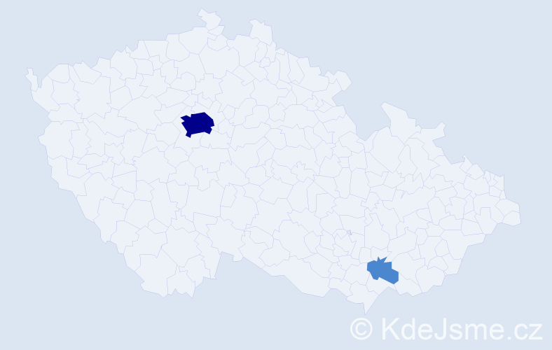 Příjmení: 'Furdek', počet výskytů 4 v celé ČR