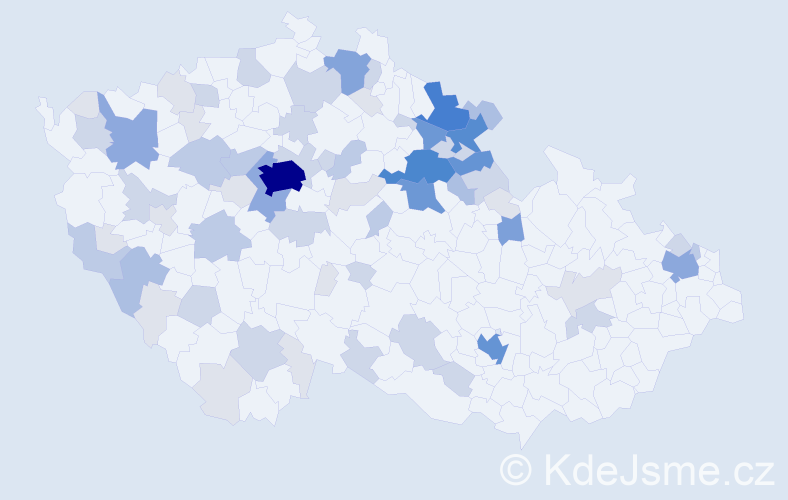 Příjmení: 'Obstová', počet výskytů 235 v celé ČR