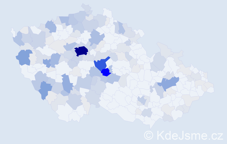 Příjmení: 'Pajer', počet výskytů 556 v celé ČR