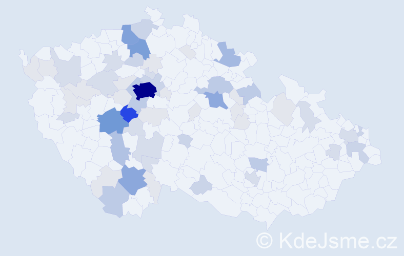 Příjmení: 'Vandas', počet výskytů 206 v celé ČR