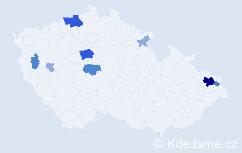 Příjmení: 'Ganajová', počet výskytů 22 v celé ČR
