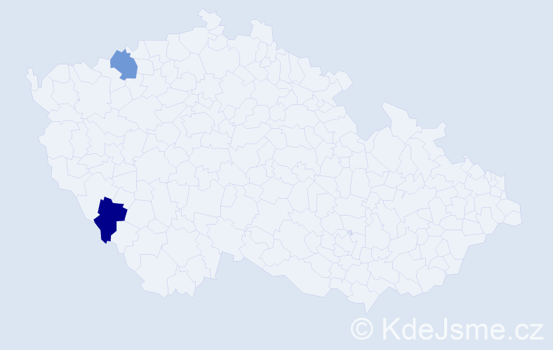Příjmení: 'Berens', počet výskytů 2 v celé ČR
