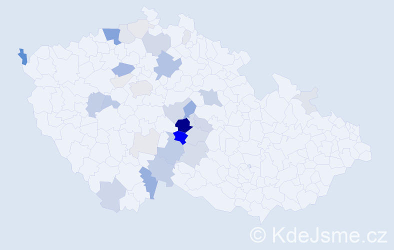 Příjmení: 'Lepeška', počet výskytů 103 v celé ČR