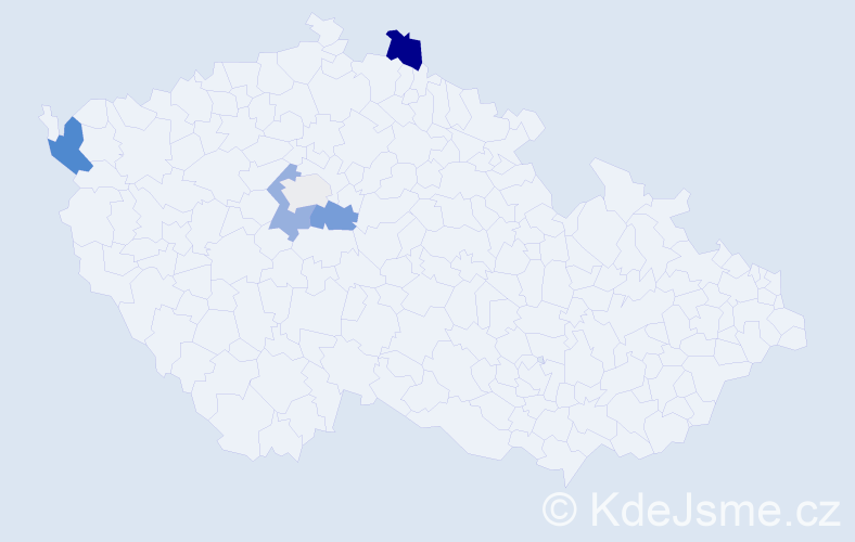 Příjmení: 'Kompitová', počet výskytů 11 v celé ČR
