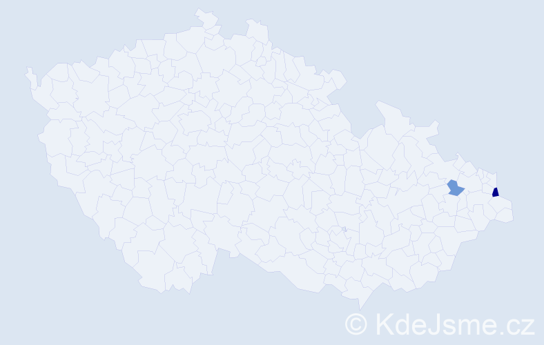 Příjmení: 'Stafinská', počet výskytů 4 v celé ČR