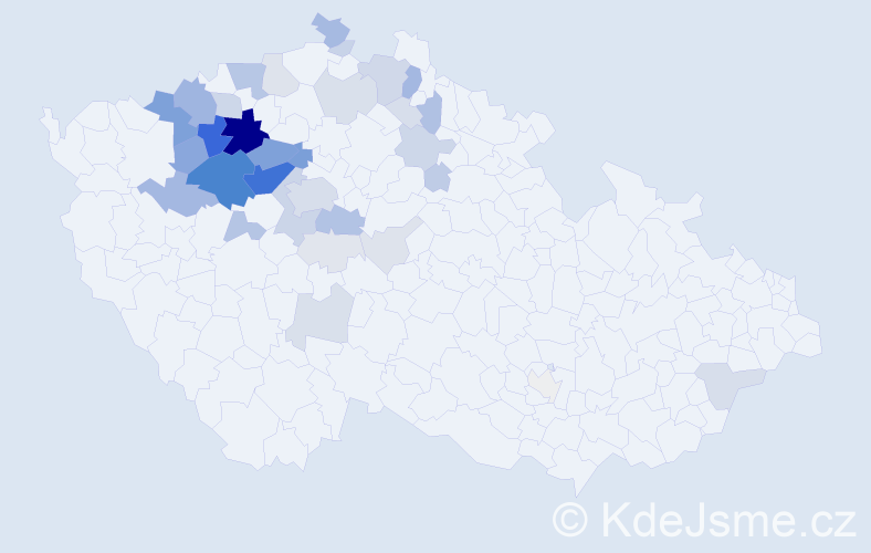 Příjmení: 'Ibl', počet výskytů 178 v celé ČR