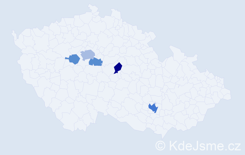 Příjmení: 'Mysko', počet výskytů 12 v celé ČR
