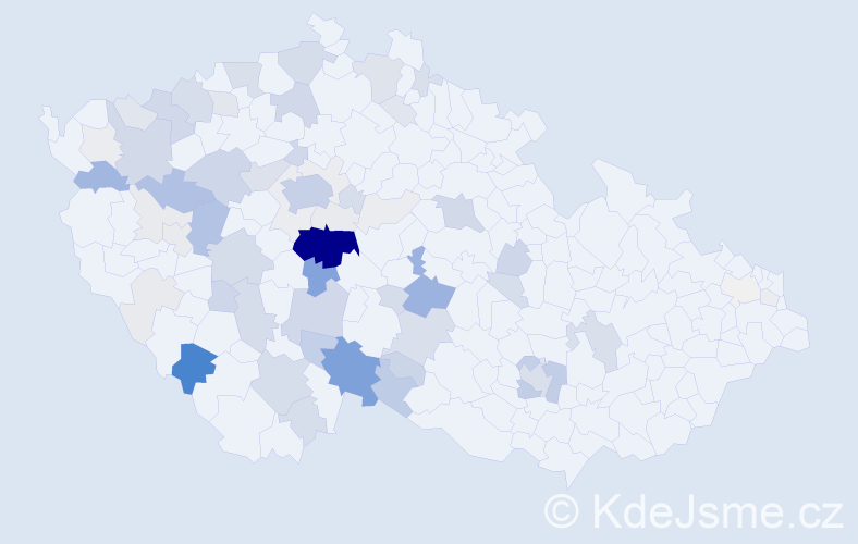 Příjmení: 'Bartůšek', počet výskytů 277 v celé ČR