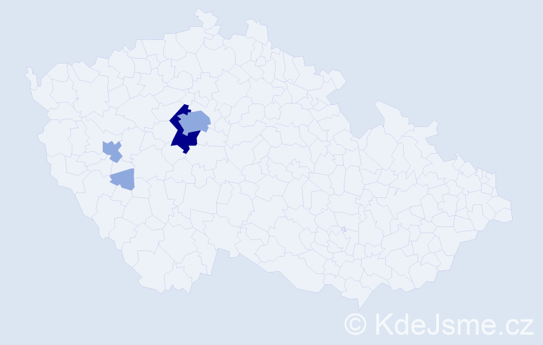 Příjmení: 'Ballýová', počet výskytů 8 v celé ČR