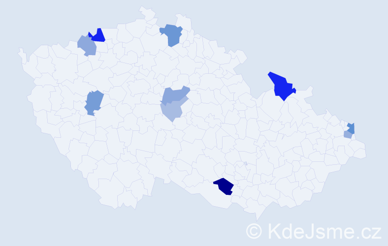 Příjmení: 'Čarnogurská', počet výskytů 29 v celé ČR