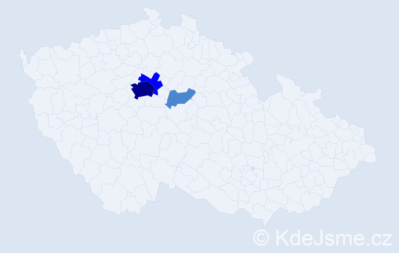 Příjmení: 'Babyč', počet výskytů 6 v celé ČR