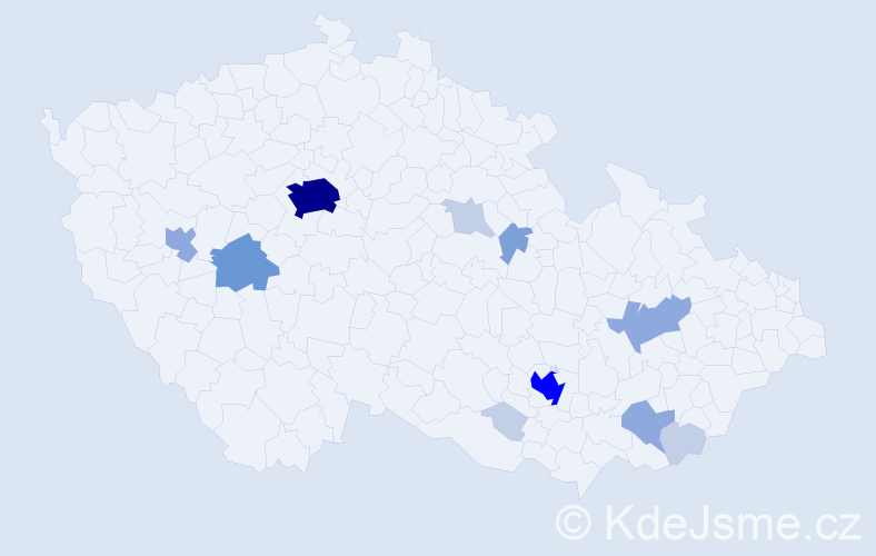 Příjmení: 'Fisher', počet výskytů 35 v celé ČR