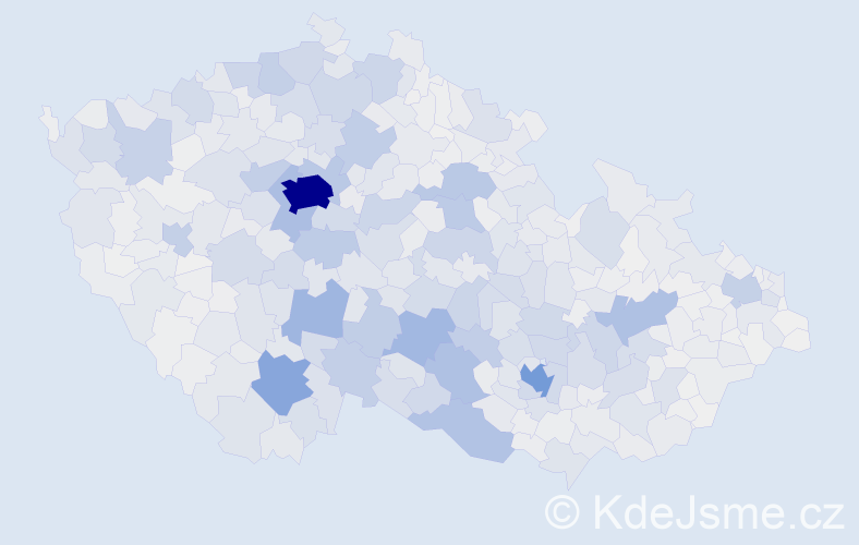 Příjmení: 'Dvořák', počet výskytů 22229 v celé ČR