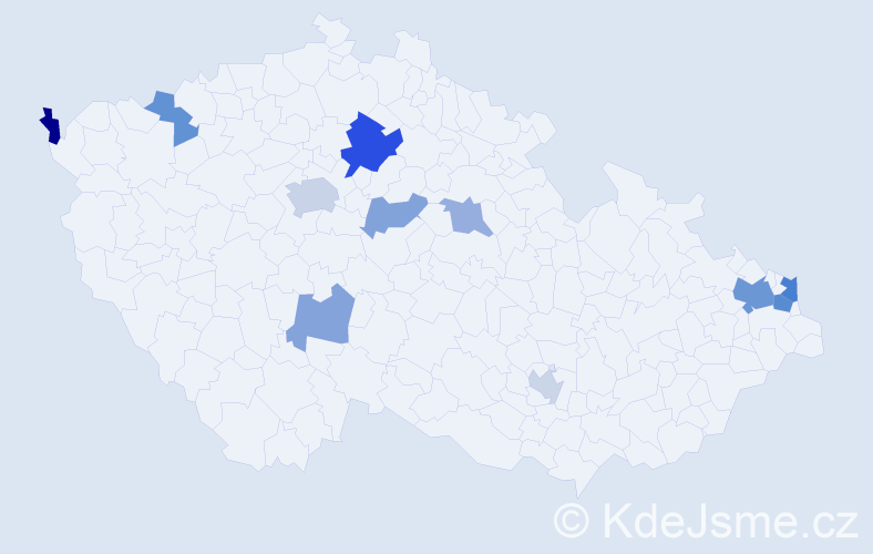 Příjmení: 'Platko', počet výskytů 20 v celé ČR