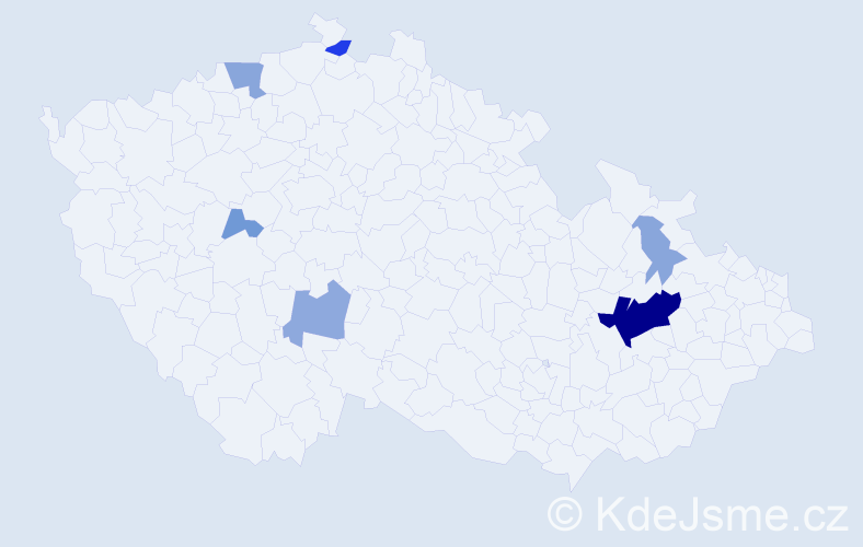 Příjmení: 'Krajzinger', počet výskytů 23 v celé ČR