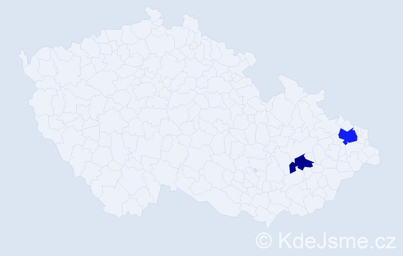 Příjmení: 'Eilers', počet výskytů 3 v celé ČR