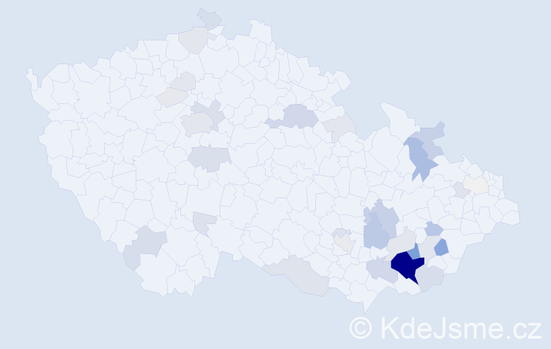Příjmení: 'Vlachynský', počet výskytů 193 v celé ČR