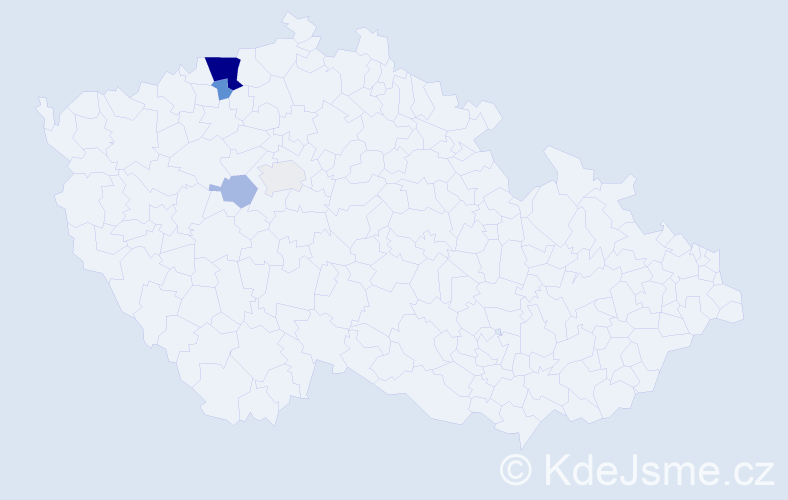 Příjmení: 'Galyašová', počet výskytů 13 v celé ČR