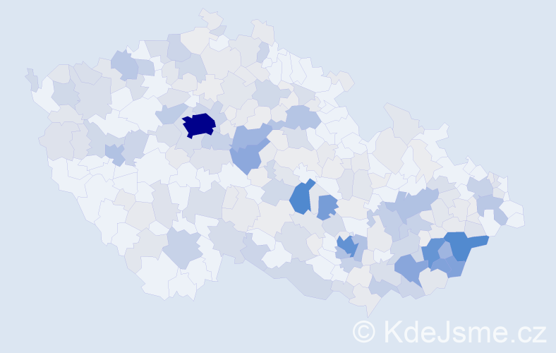 Příjmení: 'Zichová', počet výskytů 989 v celé ČR