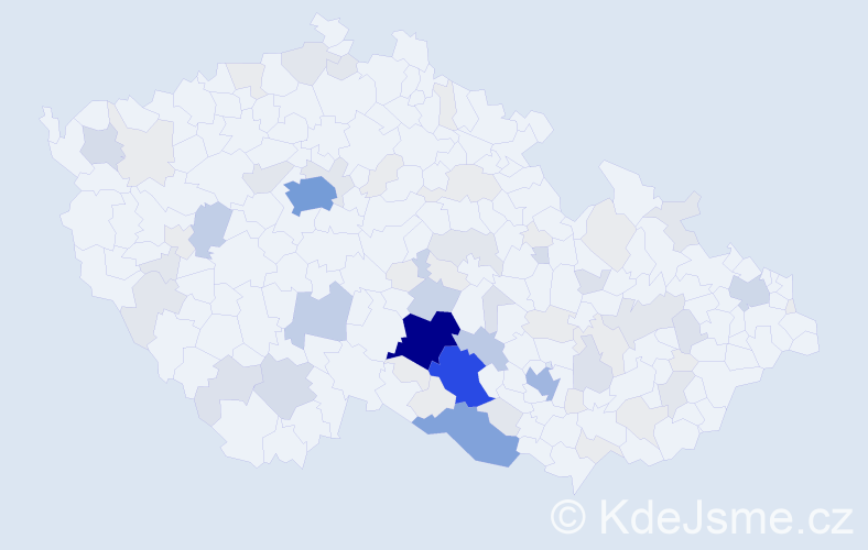 Příjmení: 'Maštera', počet výskytů 276 v celé ČR