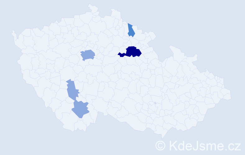 Příjmení: 'Hrubecká', počet výskytů 12 v celé ČR