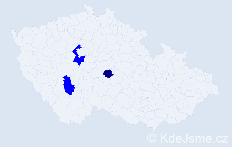 Příjmení: 'Mündelová', počet výskytů 4 v celé ČR