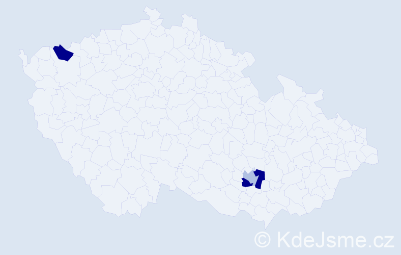 Příjmení: 'Absenger', počet výskytů 8 v celé ČR