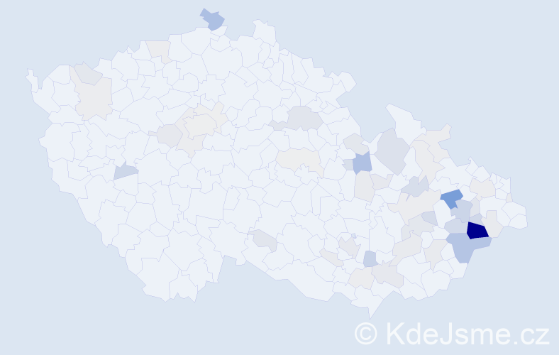 Příjmení: 'Jurajda', počet výskytů 256 v celé ČR