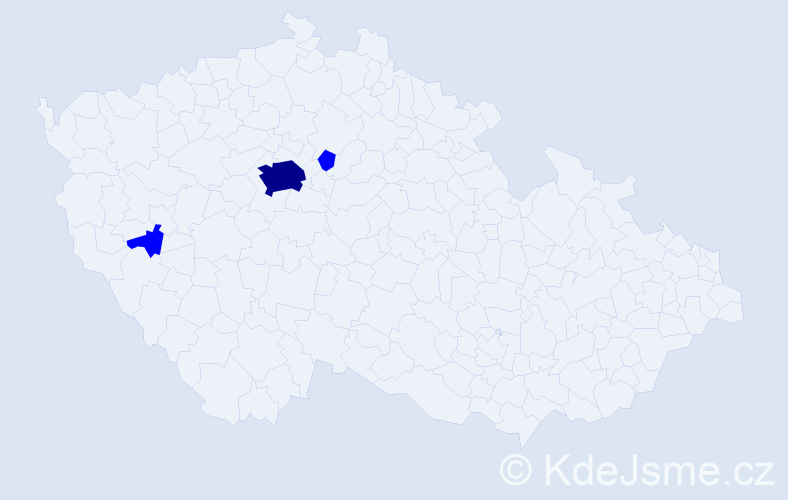 Příjmení: 'Stickel', počet výskytů 4 v celé ČR