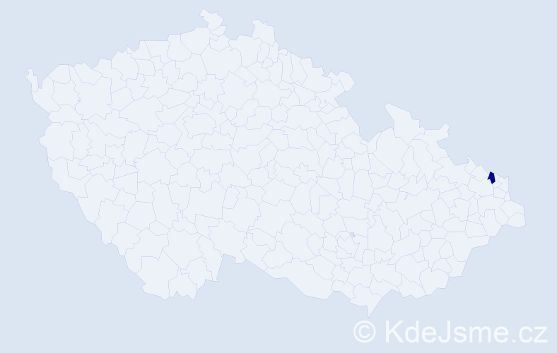 Příjmení: 'Kacikaropulos', počet výskytů 1 v celé ČR