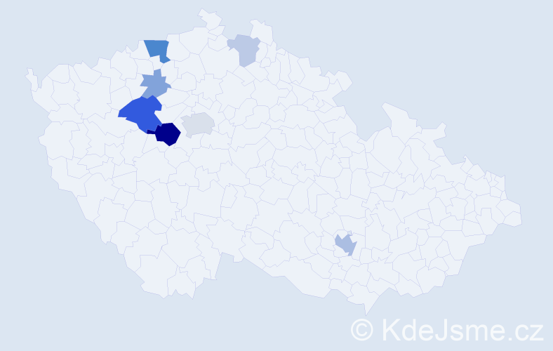 Příjmení: 'Odermatt', počet výskytů 20 v celé ČR