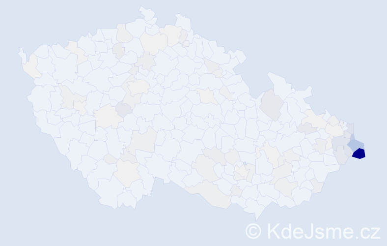 Příjmení: 'Bojko', počet výskytů 385 v celé ČR