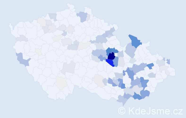 Příjmení: 'Holomek', počet výskytů 394 v celé ČR