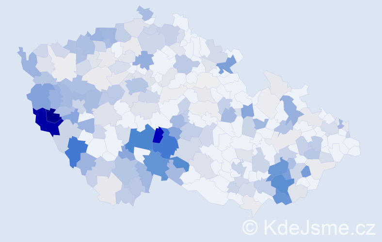 Příjmení: 'Hána', počet výskytů 746 v celé ČR