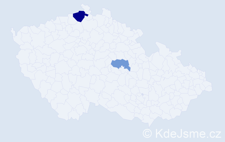 Příjmení: 'Treitlerová', počet výskytů 4 v celé ČR