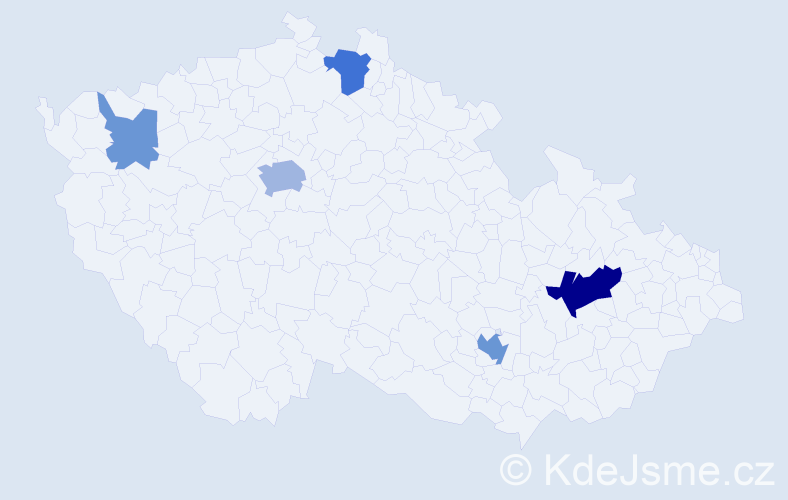 Příjmení: 'Reml', počet výskytů 14 v celé ČR