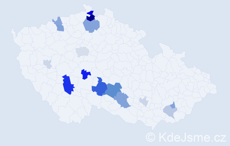 Příjmení: 'Bakus', počet výskytů 33 v celé ČR