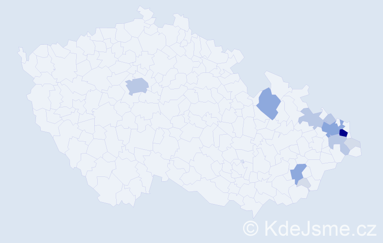 Příjmení: 'Kobierská', počet výskytů 41 v celé ČR