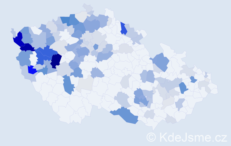 Příjmení: 'Roth', počet výskytů 455 v celé ČR