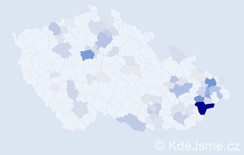 Příjmení: 'Knebl', počet výskytů 273 v celé ČR