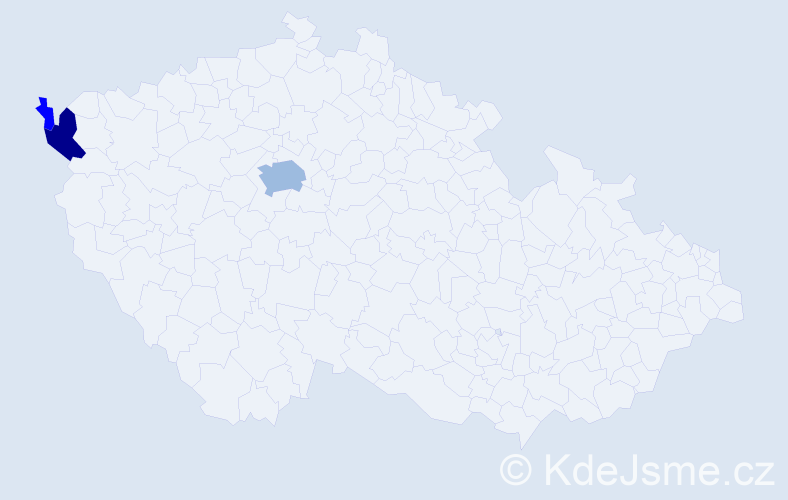 Příjmení: 'Kerďová', počet výskytů 8 v celé ČR