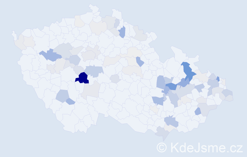 Příjmení: 'Kopka', počet výskytů 236 v celé ČR