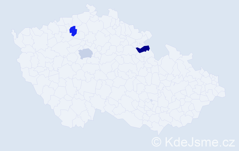Příjmení: 'Ardilan', počet výskytů 5 v celé ČR