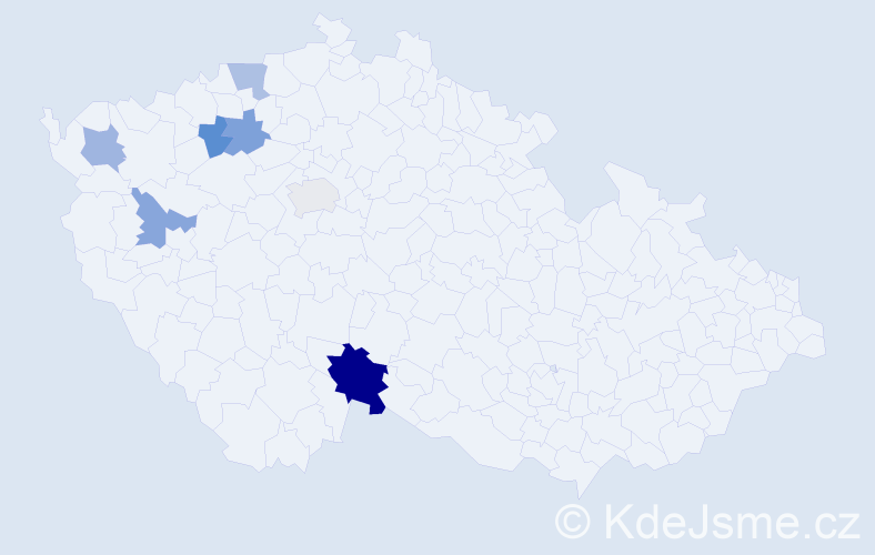 Příjmení: 'Altschulová', počet výskytů 10 v celé ČR