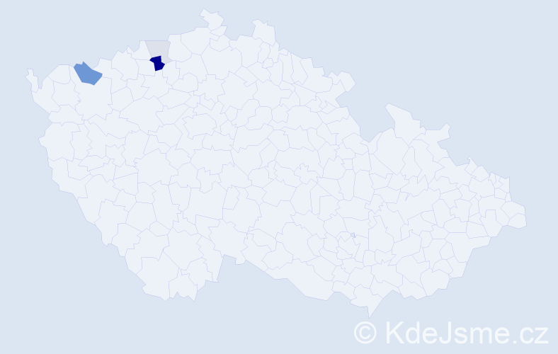 Příjmení: 'Leissnerová', počet výskytů 10 v celé ČR